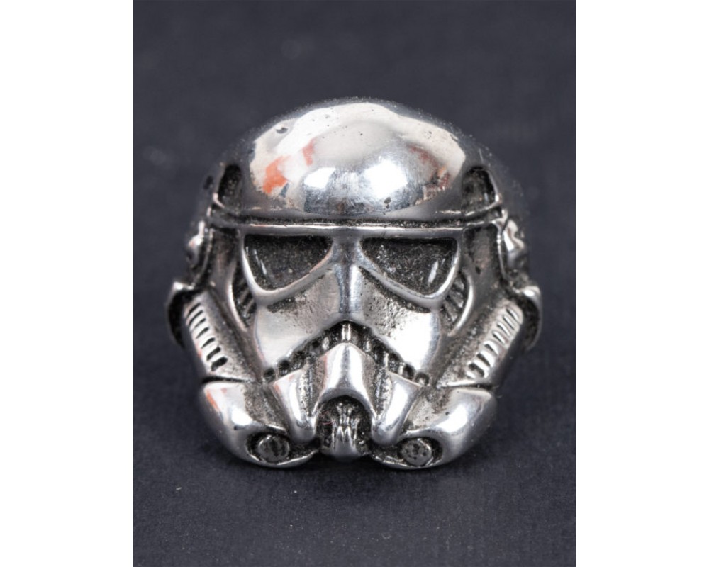 Stormtrooper men's silver ring