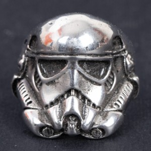 Stormtrooper men's silver ring