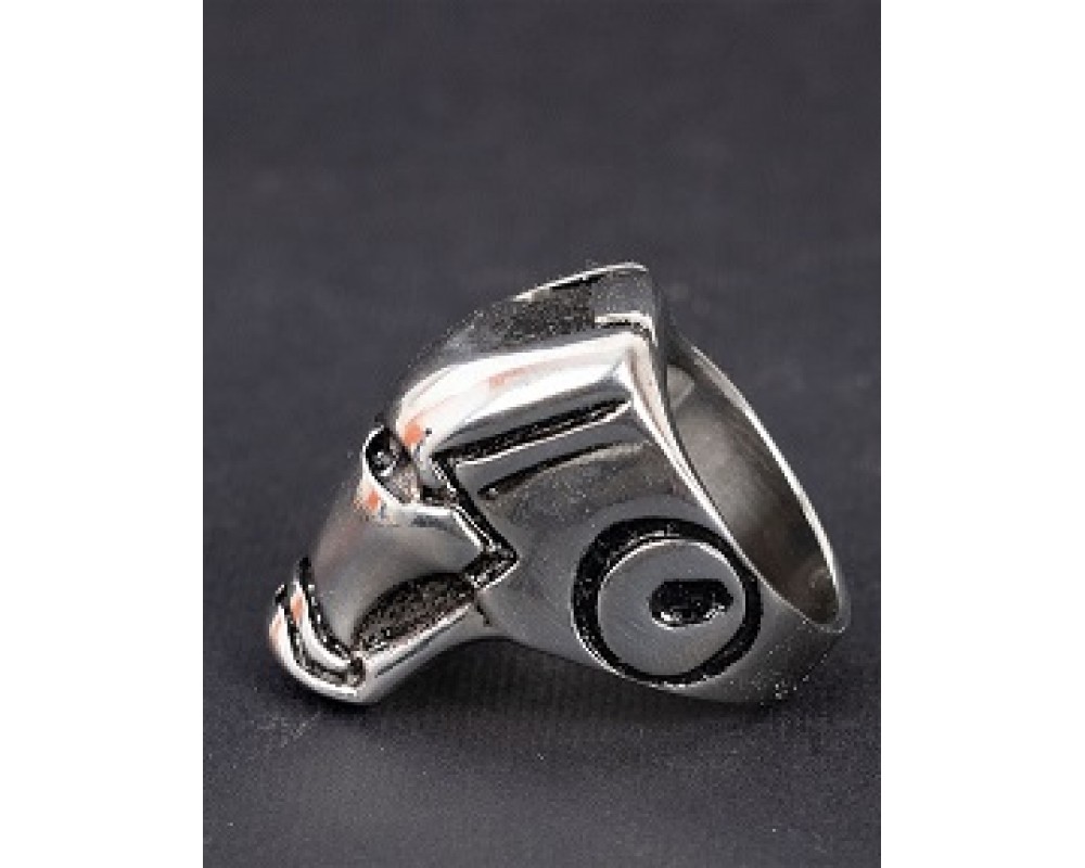 Iron man silver ring for men