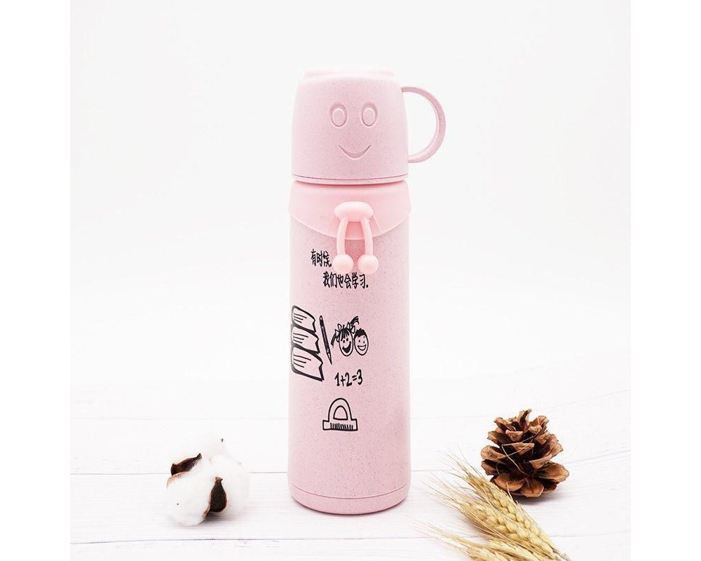 Thermos Smile Face Pink
