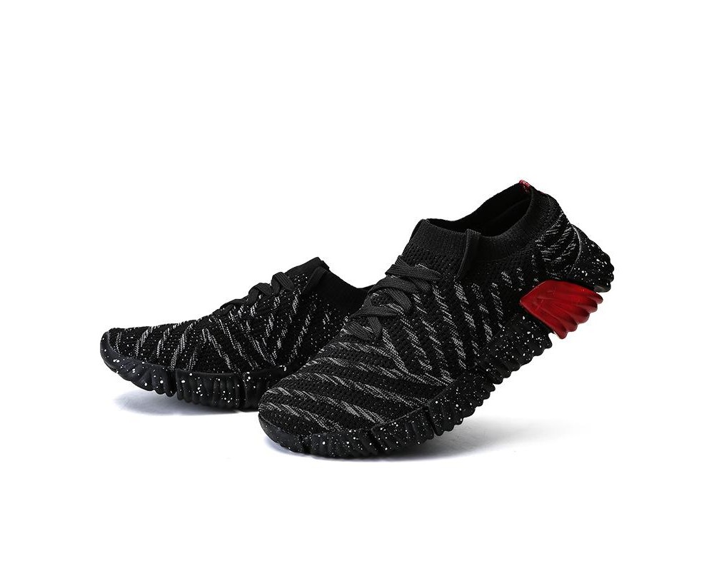 winter black red sneaker shoes     